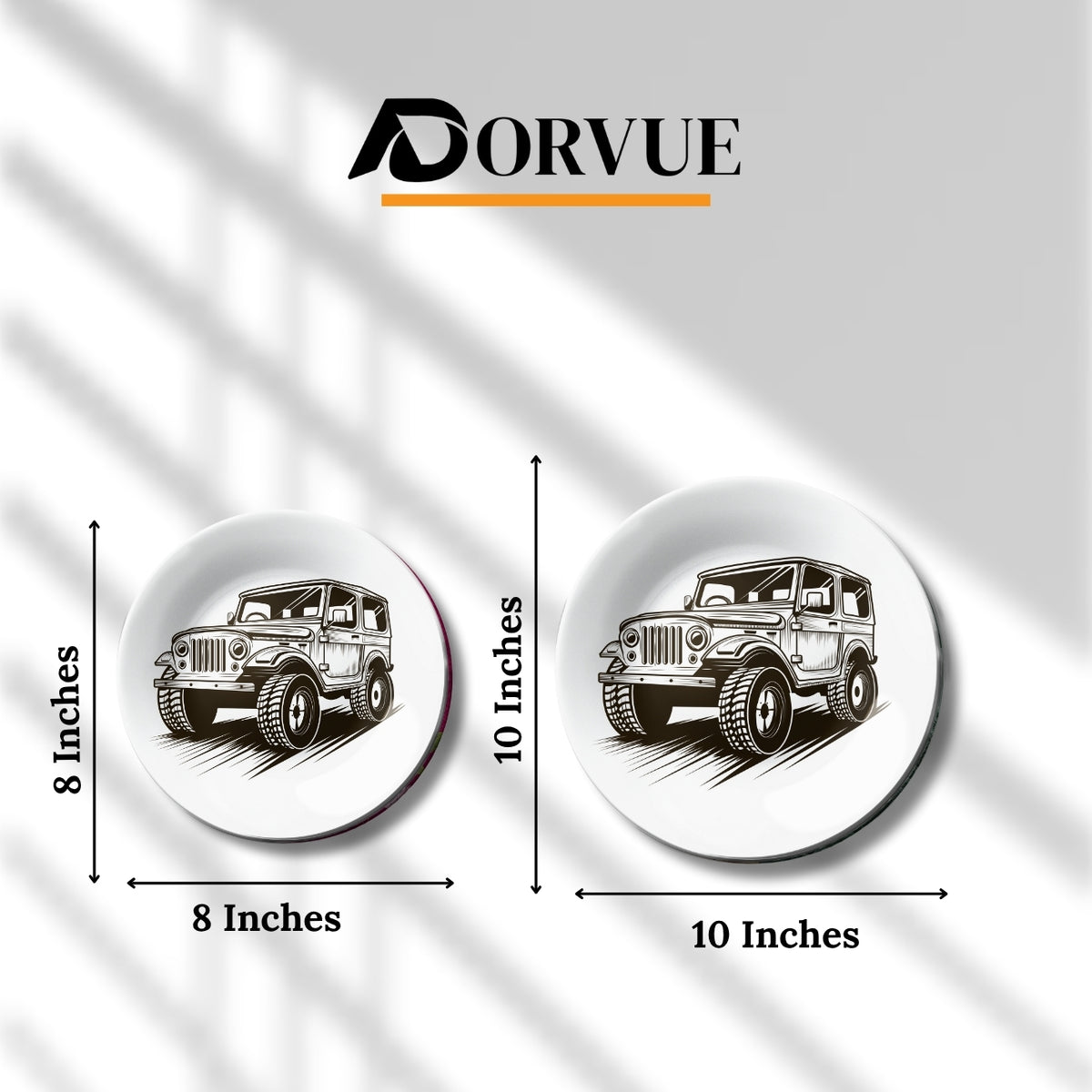 Rugged Adventure Jeep Decorative Wall Plate