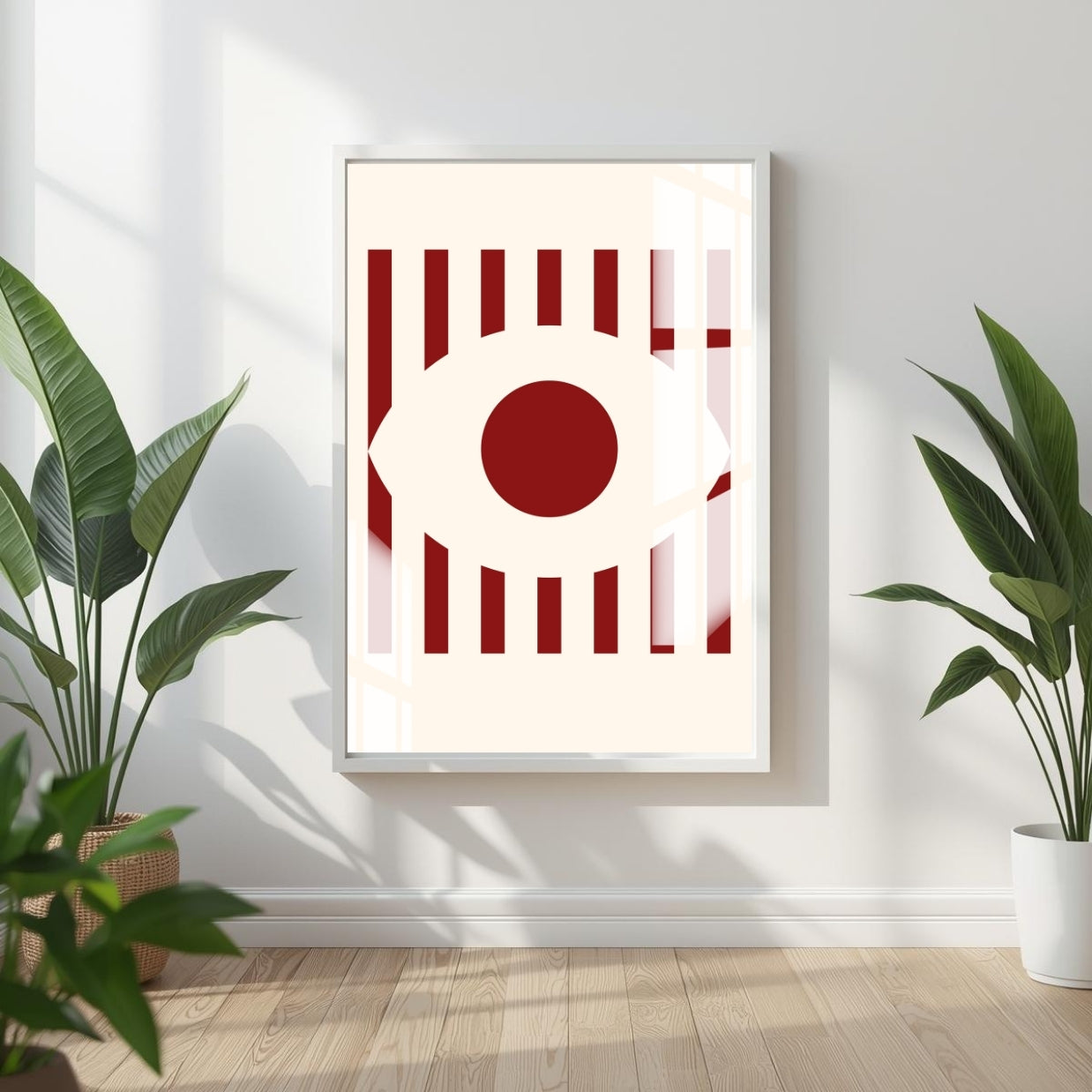 Crimson Gaze Metal Print With or Without Frame Wall Art