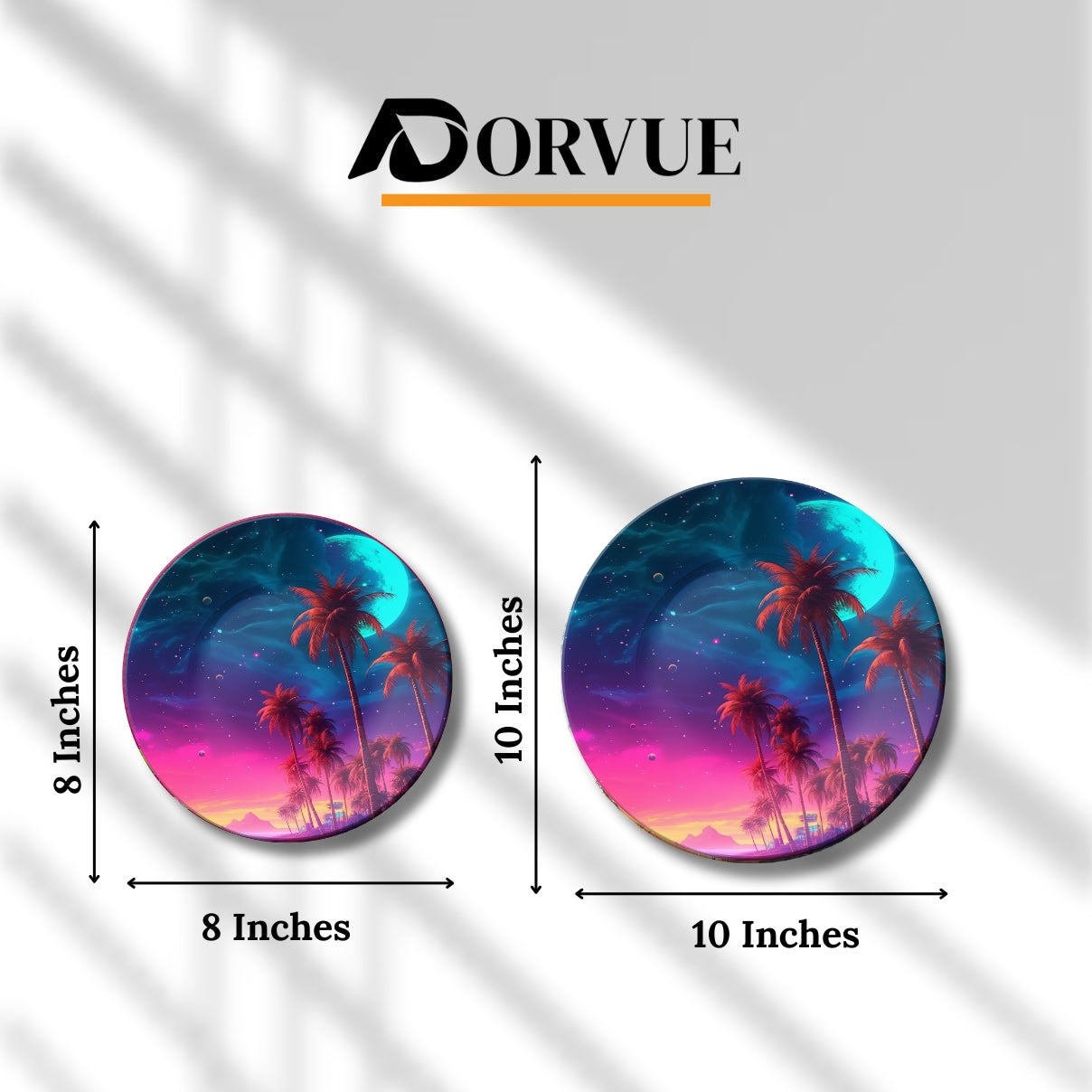 Neon Tropical Dreams Decorative Wall Plate For Home Decoration