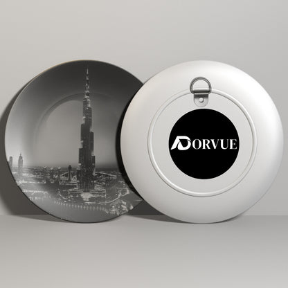 Burj Khalifa Monochrome Decorative Wall Plate