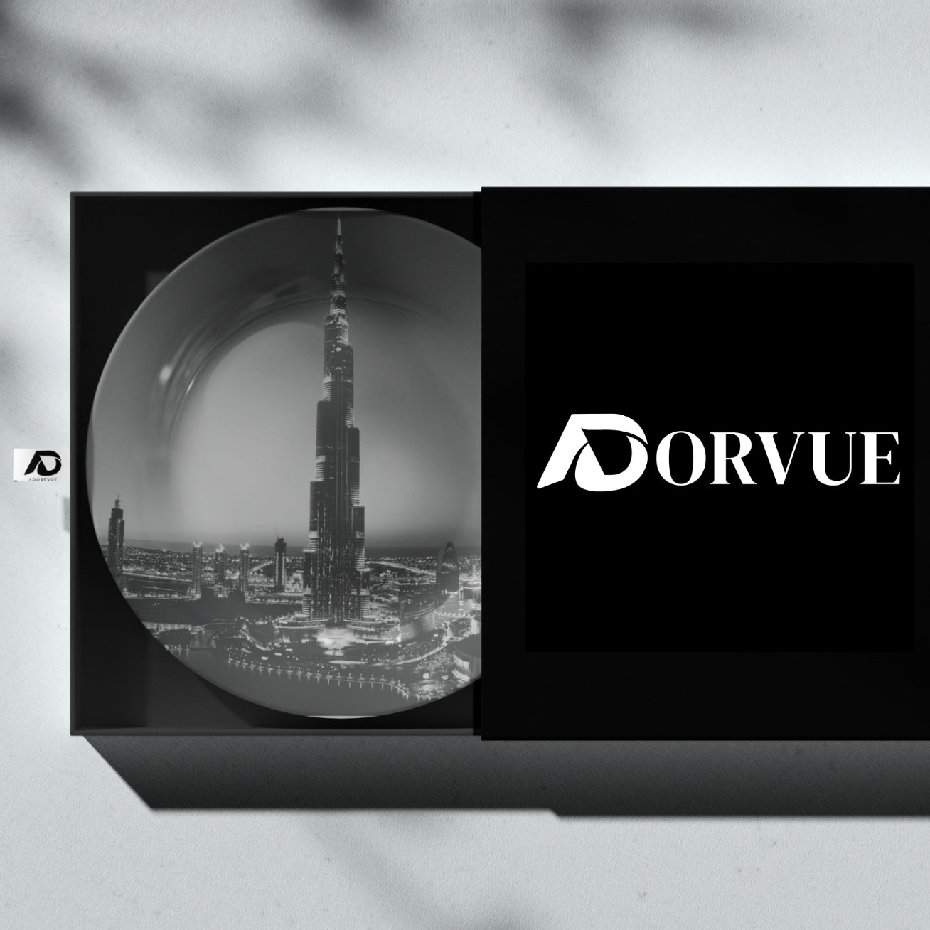 Burj Khalifa Monochrome Decorative Wall Plate