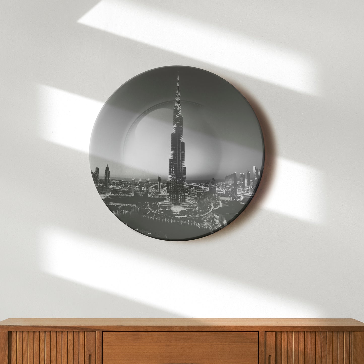 Burj Khalifa Monochrome Decorative Wall Plate