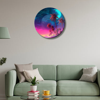 Neon Tropical Dreams Decorative Wall Plate For Home Decoration