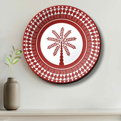 Warli Wall Hanging Ceramic Decorative Wall Plate For Home Décor