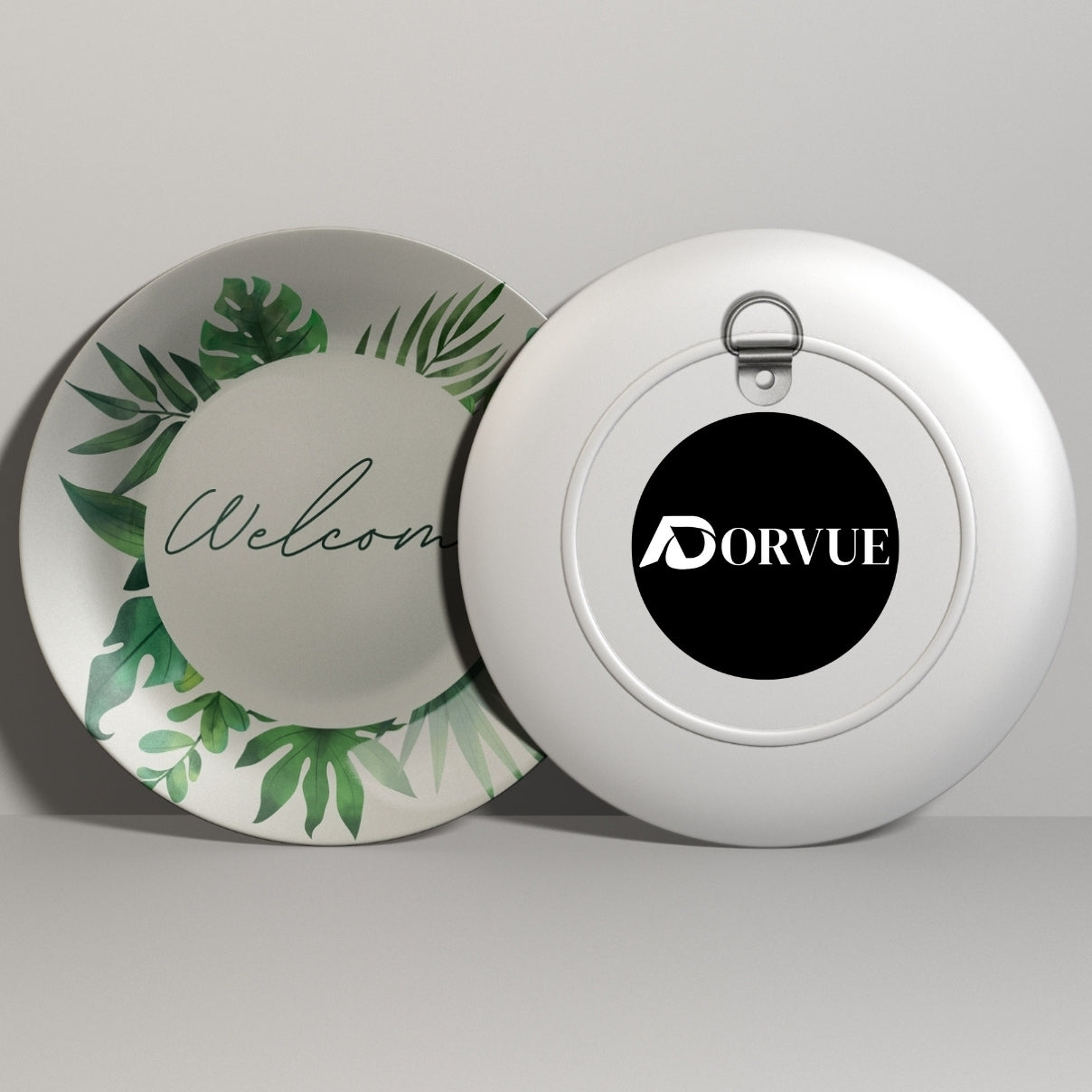 Welcome Botanical Decorative Wall Plate