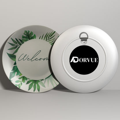 Welcome Botanical Decorative Wall Plate