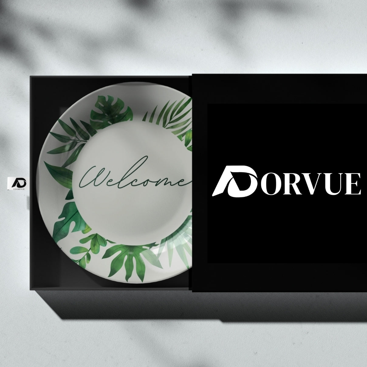 Welcome Botanical Decorative Wall Plate