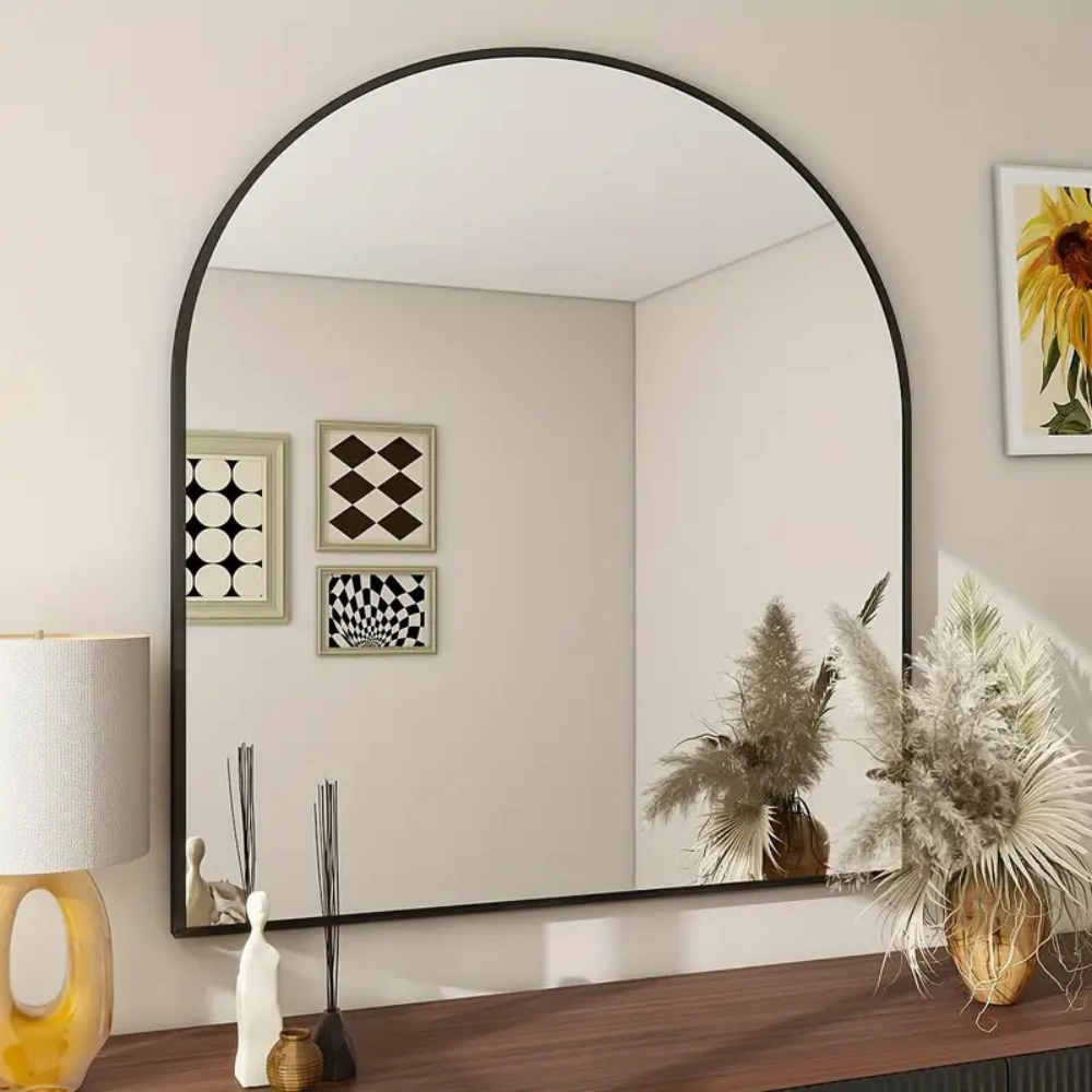 Sleek Elegance Arch Frame Wall Mirror