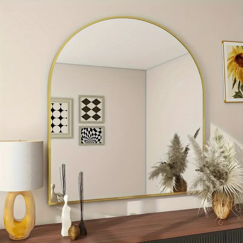 Sleek Elegance Arch Frame Wall Mirror