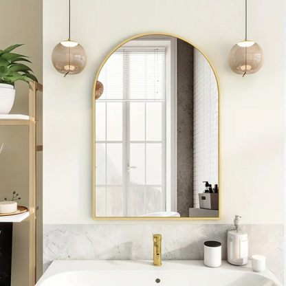 Sleek Elegance Arch Frame Wall Mirror