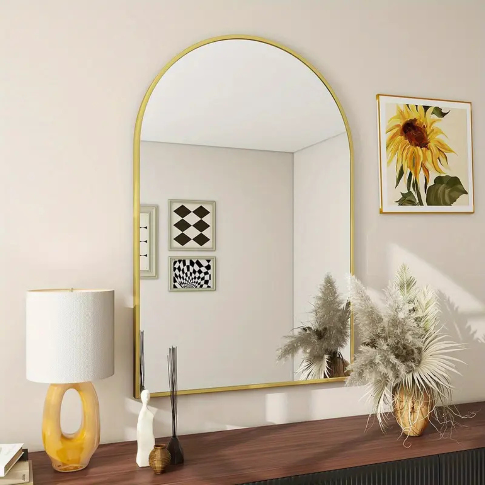 Sleek Elegance Arch Frame Wall Mirror